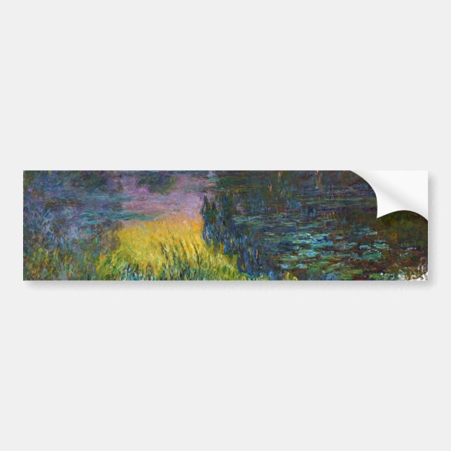 Die Lilie des Wassers - die Sonne, Claude Monet Autoaufkleber (Vorne)