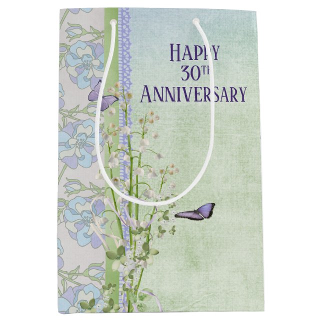 Die Lily of the Valley 30 Jahre alt Mittlere Geschenktüte (Vorderseite)