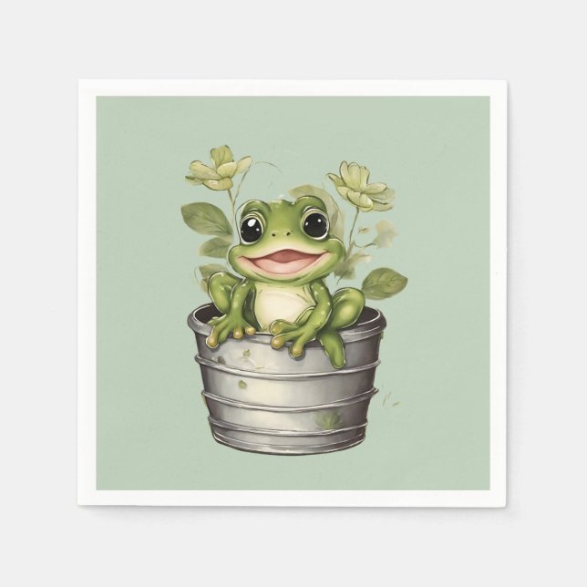 Die Lily Pads im Leben Serviette (Vorderseite)