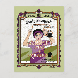 Die Line_A_-Postkarte gezeichnet Postkarte