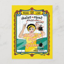 Die Line_B_ Postkarte gezeichnet