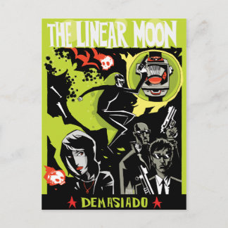 Die lineare Mond-Postkarte Postkarte