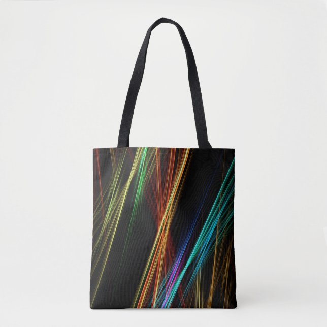 Die Linien strahlen Hintergrundlicht Tasche (Vorderseite)