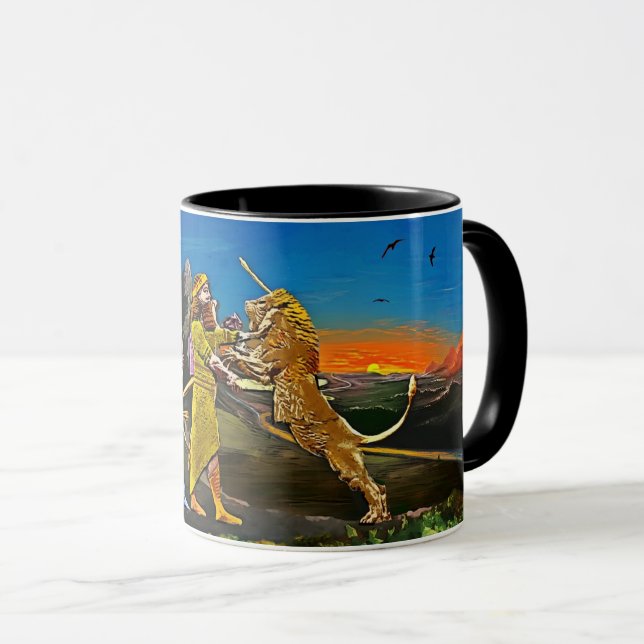 Die Lion Hunter-Tasse Tasse (VorderseiteRechts)