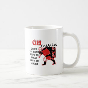 Die Liste des Weihnachtsmanns. Kaffeetasse