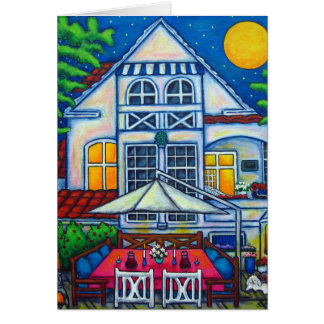 Die Litte dänische Haus-Gruß-/Anmerkungs-Karte