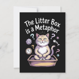 Die Litterbox ist eine Metapher Postkarte