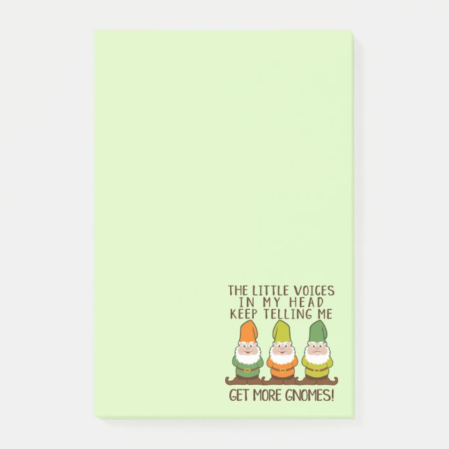Die Littles Stimmen erhalten mehr Gnomes Post-it Klebezettel (Vorderseite)