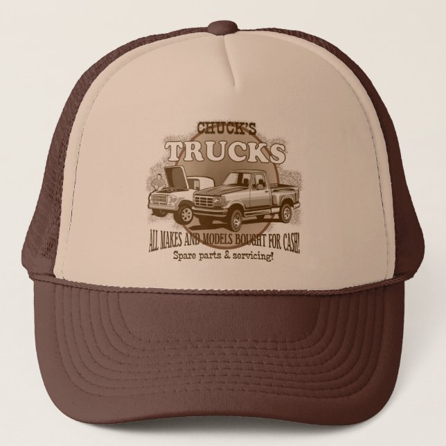Die LKWs" Brown "der Klemme und Truckerkappe (Vorderseite)
