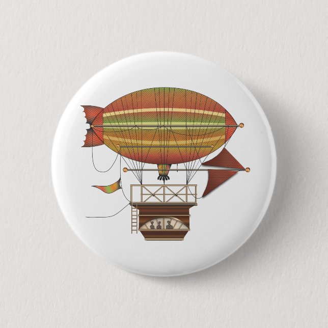 Die Locke Mietpferd Luftschiff-Flugmaschine Button (Vorderseite)