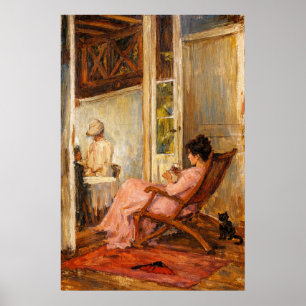 Die Loggia von John William Waterhouse Poster