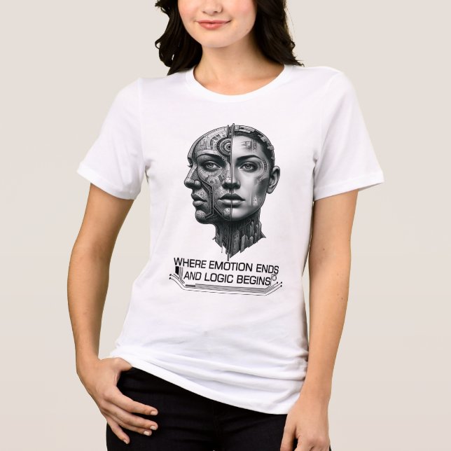 Die Logik-Linie Tri-Blend Shirt (Vorderseite)