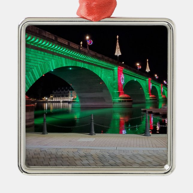 Die London Bridge, Lake Havasu, Az. Ornament Aus Metall (Vorne)
