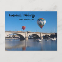 Die London Bridge, Lake Havasu, Az. Postkarte
