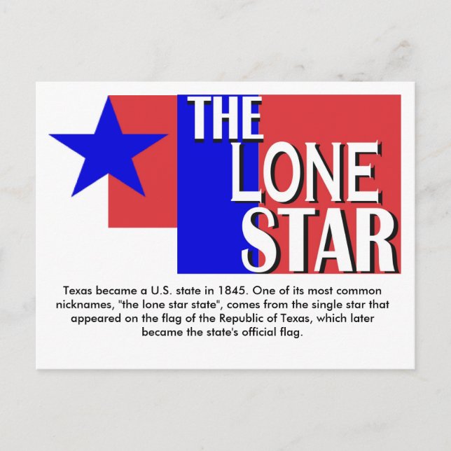Die Lone Star Postkarte (Vorderseite)