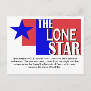 Die Lone-Star-Postkarte Postkarte