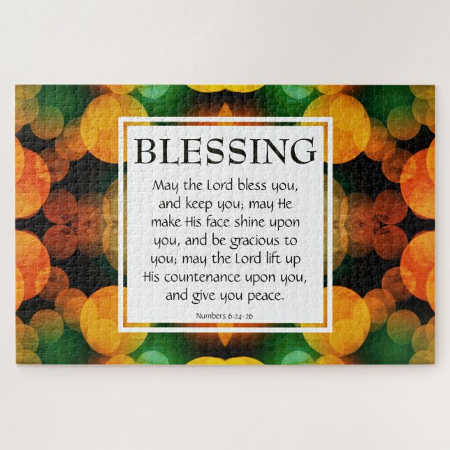 DIE LORD BLESS YOU number 6:24 BLESSING 20"x30" (Horizontal)