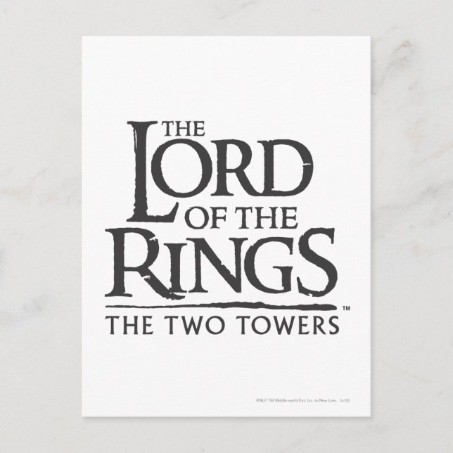 DIE LORD DER RINGS-Logo Postkarte (Vorderseite)