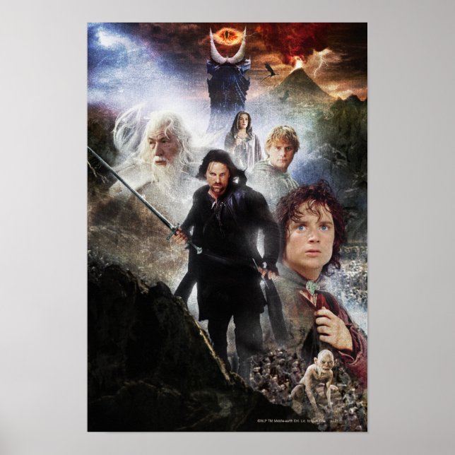 DIE LORD DER RINGS-Zeichenketten Poster (Vorne)