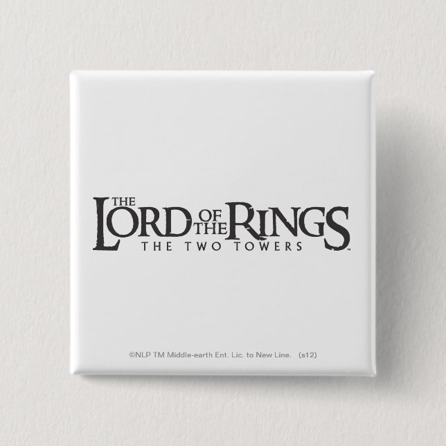 DIE LORD DES RINGS-Horizontallogos Button (Vorderseite)