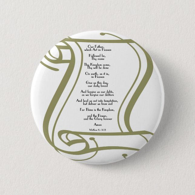 Die Lords Prayer Button (Vorderseite)