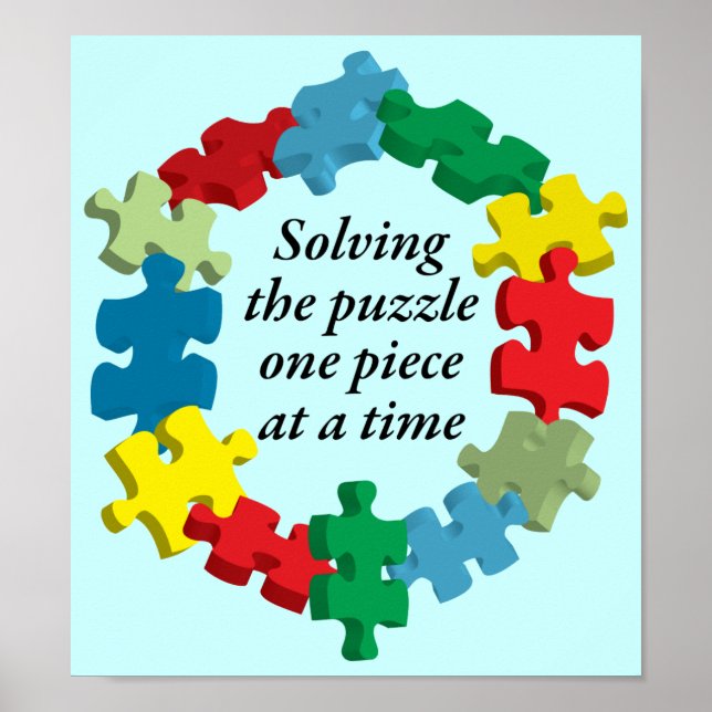 Die Lösung des Puzzles...Poster Art lt. Blau Poster (Vorne)