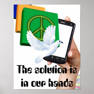 Die Lösung liegt in unseren Händen Poster