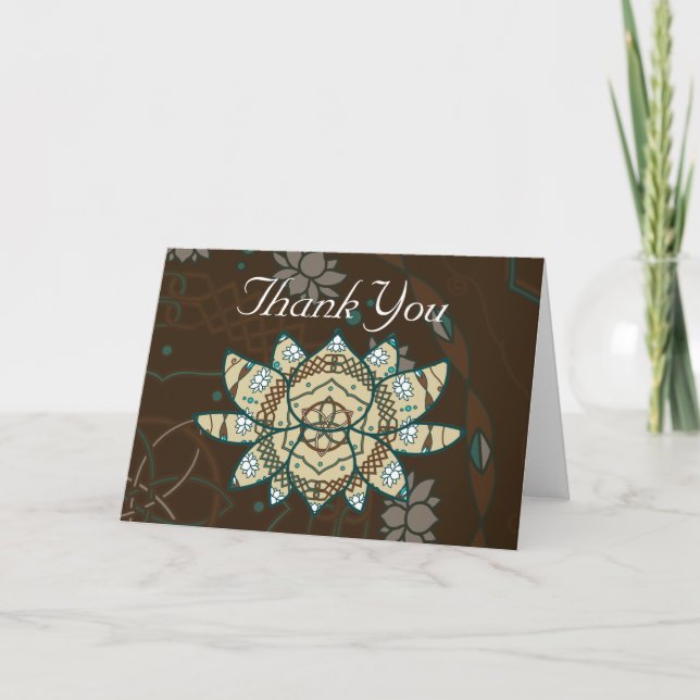 Die Lotus Card Dankeskarte (Vorderseite)