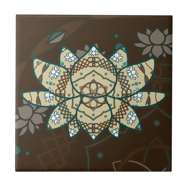 Die Lotus-Fliese Fliese (Vorderseite)