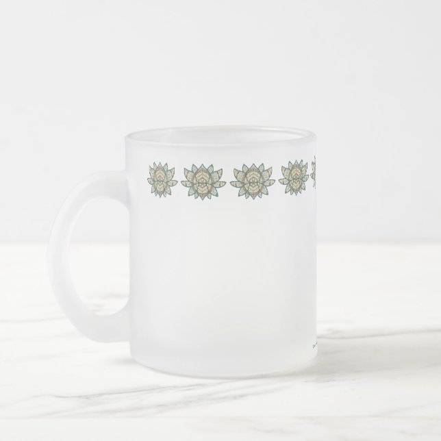 Die Lotus-Tasse Mattglastasse (Links)