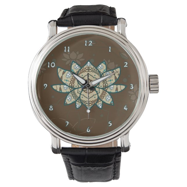 Die Lotus-Uhr Armbanduhr (Vorderseite)