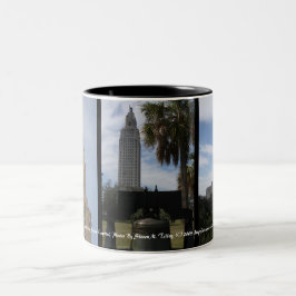 Die Louisiana-Staats-Hauptstadt Zweifarbige Tasse