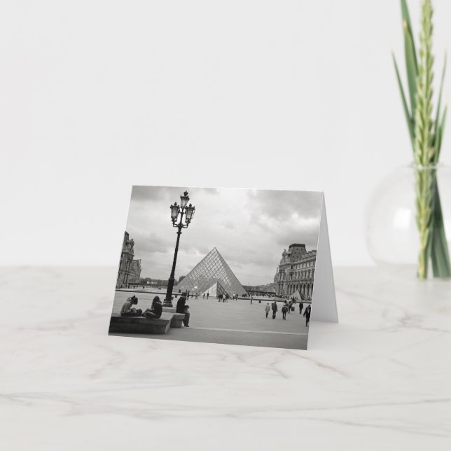 Die Louvre-Glass-Pyramidenkarte Karte (Vorderseite)