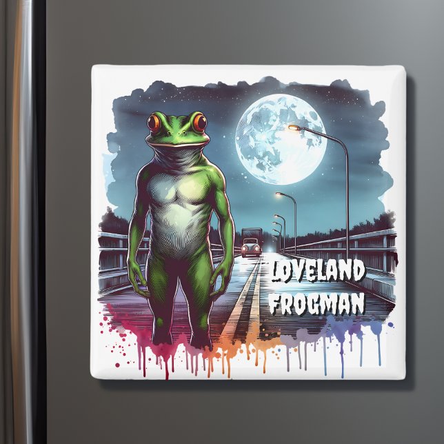 Die Loveland Frogman | Ohio Cryptid Magnet (Von Creator hochgeladen)