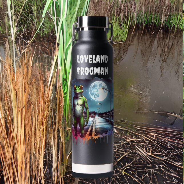 Die Loveland Frogman | Ohio Cryptid Trinkflasche (Von Creator hochgeladen)