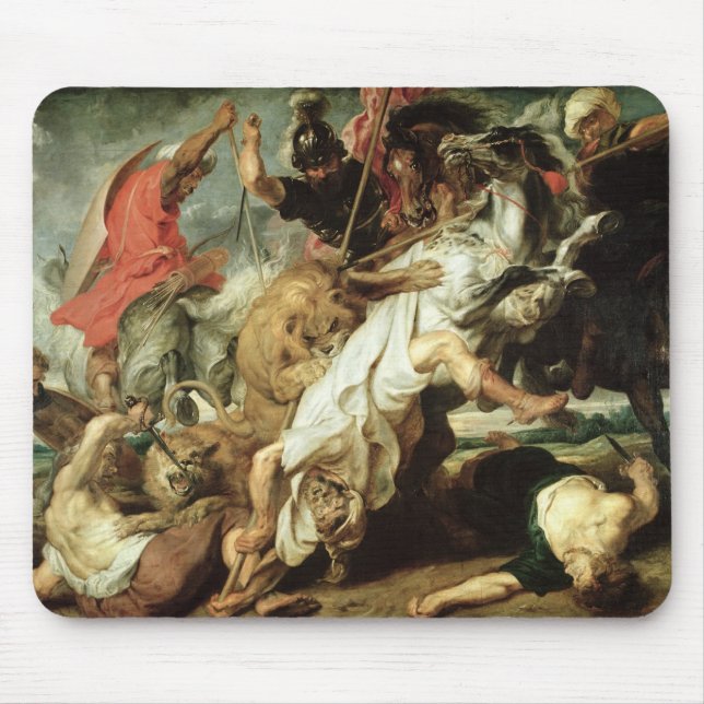 Die Löwe-Jagd, 1621 Mousepad (Vorne)