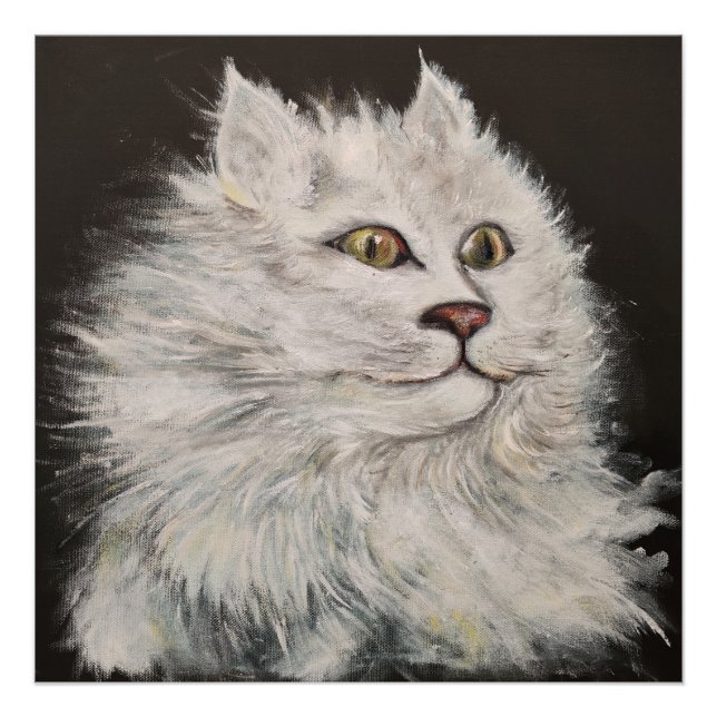 Die Löwenkatze Fotodruck (Vorne)