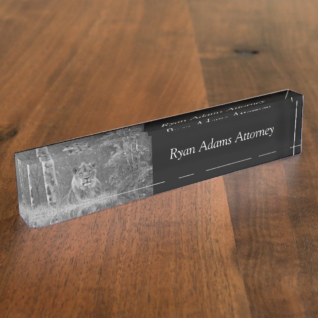 Die Löwewartezeiten Namensplakette (Seite)