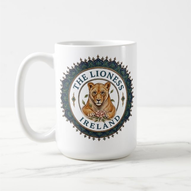 Die Löwin. Irland Kaffeetasse (Links)