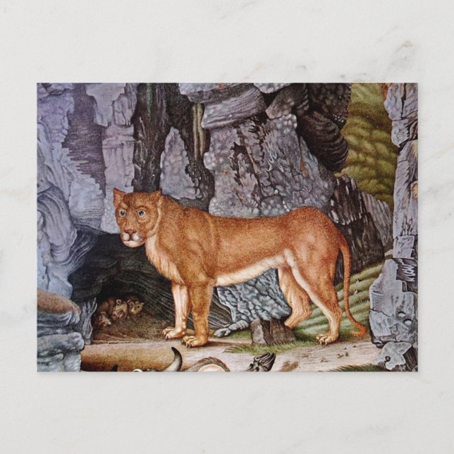 Die Löwin oder The Lioness (1832) Postkarte (Vorderseite)