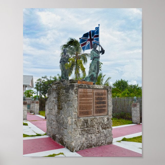 Die Loyalist Memorial Sculpture Gardens, Bahamas Poster (Vorne)