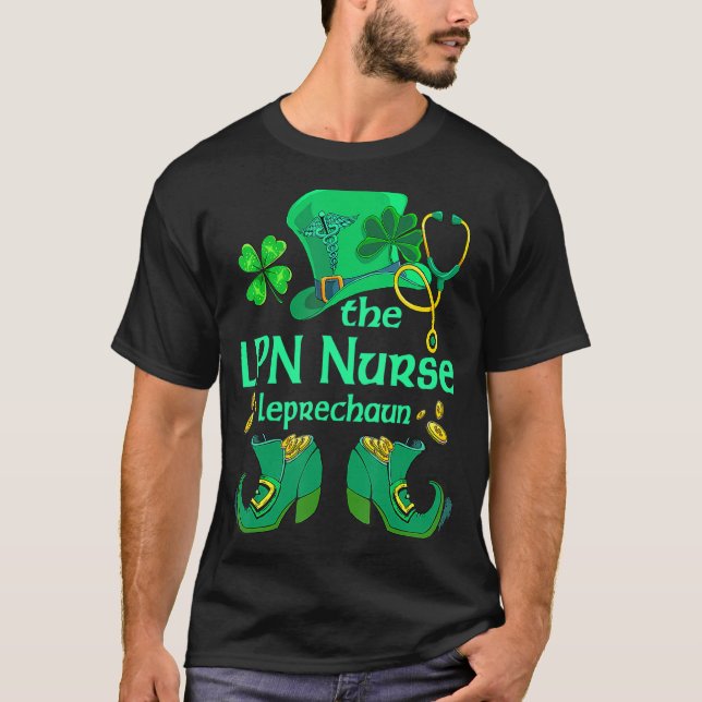 Die Lpn Nurse Leprechaun St Patricks Day T-Shirts  (Vorderseite)