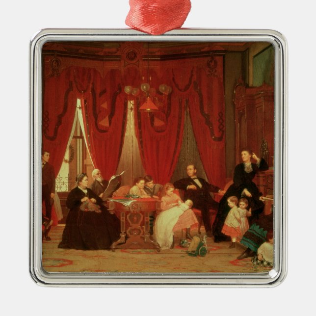 Die Luken-Familie, 1870-71 Silbernes Ornament (Vorne)