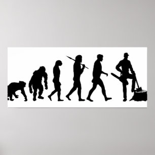 Die Lumberjack Baum Feller Loggers bunyan Arbeit Poster