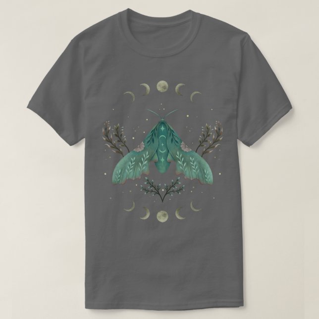 Die Luna-Motte mitten im Garten T-Shirt (Design vorne)