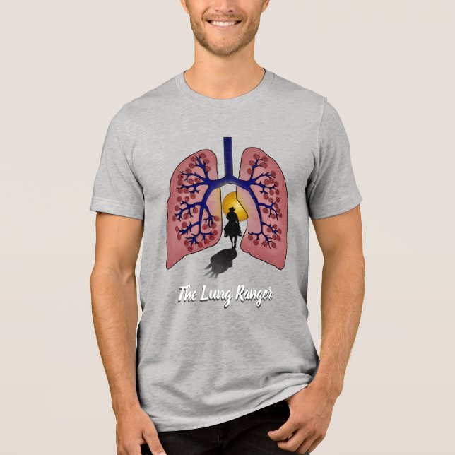 Die Lung Ranger Tri-Blend Shirt (Vorderseite)