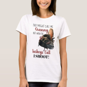 Die lustige Großmutter-wildes Türkei-Jagd-Shirt T-Shirt