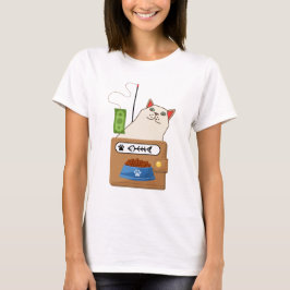 Die lustige Katze, die Geld fischen T-Shirt