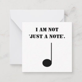 Die lustige Musik war nicht nur eine Mitteilungskarte