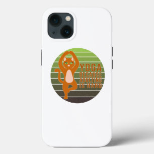 Die lustige niedliche Katze macht Yoga. Case-Mate iPhone Hülle